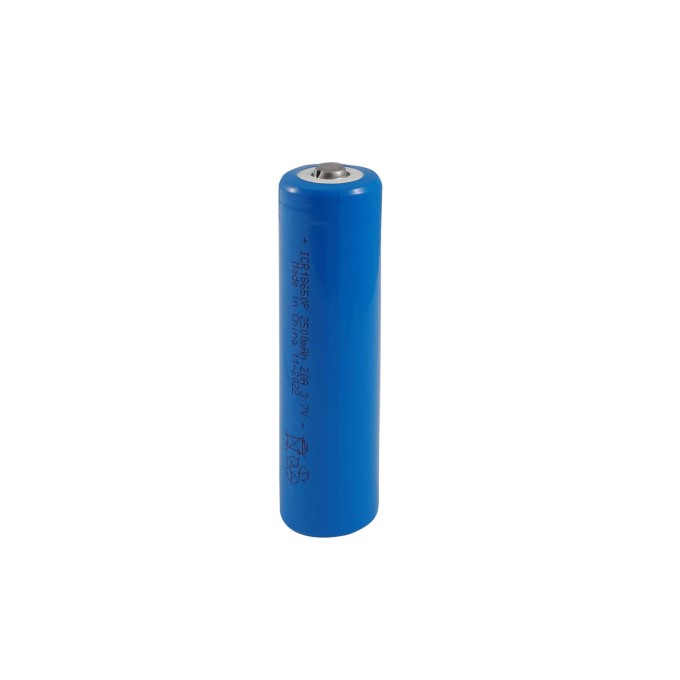 0222 Li-ion  ICR18650p  3,7V 2500mAh 20A (με κεφάλι)