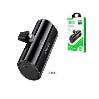 KSC-1075/BLACK/LT POWERBANK LIGHTNING 5.000mAh ΜΑΥΡΟ KSC-1075/BLACK/LT POWERBANK LIGHTNING 5.000mAh ΜΑΥΡΟ
