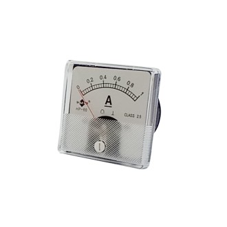 0318 Όργανο πίνακα 6x6cm 0-1Α