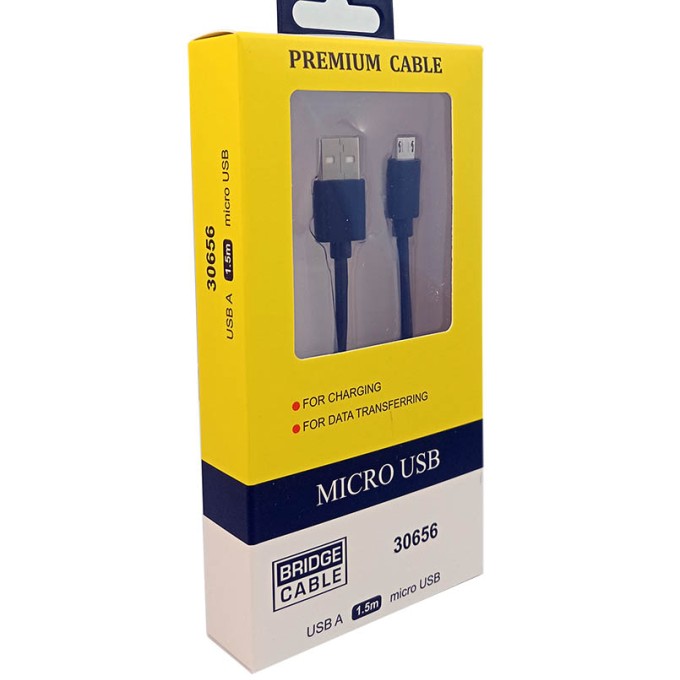 30656 Καλώδιο USB A- micro USB 1,5m