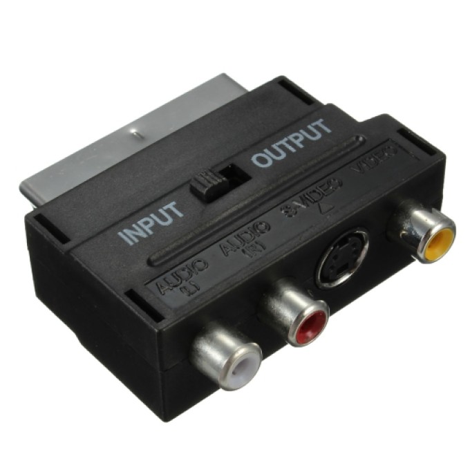 30678 ADAPTOR SCART- 3RCA + SVIDEO