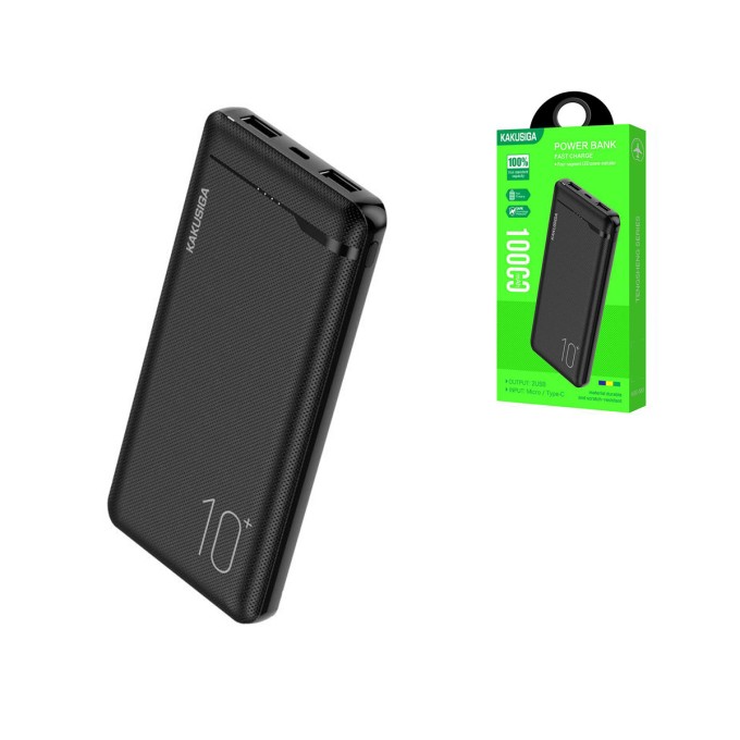 KSC-583/BLACK POWERBANK 10.000mAh 22.5W ΜΑΥΡΟ