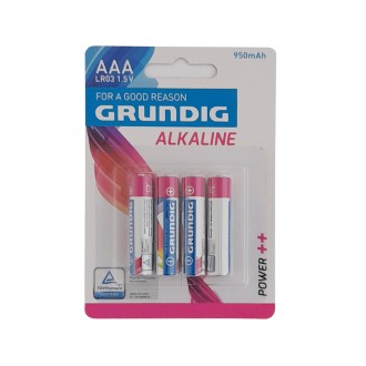 GRUN-ALKLR03/4  ΑΛΚΑΛΙΚΗ ΜΠΑΤΑΡΙΑ GRUNDIG  LR03 / AAA GRUN-ALKLR03/4  ΑΛΚΑΛΙΚΗ ΜΠΑΤΑΡΙΑ GRUNDIG  LR03 / AAA