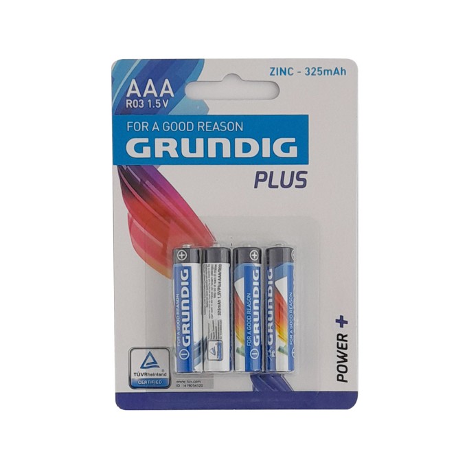 GRUN-ZINCR03/4  ΑΠΛΗ ΜΠΑΤΑΡΙΑ GRUNDIG  R03 / AAA