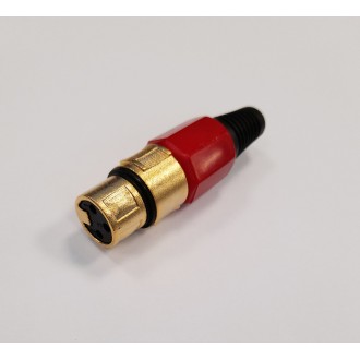 10790/RED ΕΠΙΧΡΥΣΟ ΘΗΛΥΚΟ XLR ΚΟΚΚΙΝΟ