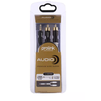 HMM103-0150 PROLINK  2xRCA ΑΡΣΕΝΙΚΑ - JACK 3,5mm  - 1,50m HMM103-0150 PROLINK  2xRCA ΑΡΣΕΝΙΚΑ - JACK 3,5mm  - 1,50m