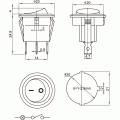 KCD6-101N/106R Διακόπτης rocker φωτιζόμενος