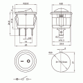 KCD6-101N/106R/G Διακόπτης rocker φωτιζόμενος πράσνος