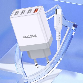 KSC-913 ΦΟΡΤΙΣΤΗΣ 4USB CHARGING DATA ΣΕ TYPE C KSC-913 ΦΟΡΤΙΣΤΗΣ 4USB CHARGING DATA ΣΕ TYPE C