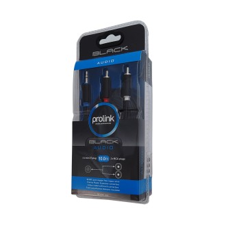 PB103A-1000 PROLINK JACK 3.5mm - 2xRCA - 10,00m PB103A-1000 PROLINK JACK 3.5mm - 2xRCA - 10,00m
