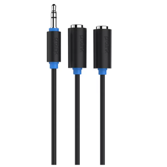 PB107-0030 PROLINK JACK 3.5mm ΑΡΣ - 2xJACK 3.5mm ΘΗΛ - 0,30m