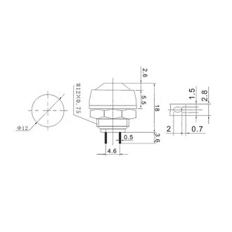 PBS-33B Button (push on)