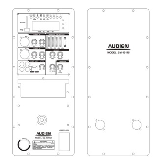 SM-10115A Ένεργό ηχείο PA 15