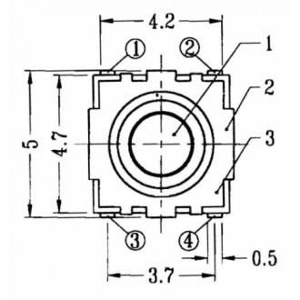 SW-920 Button H:1.6mm