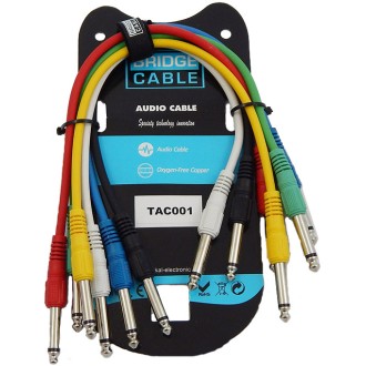TAC001 6 ΤΕΜΑΧΙΑ ΚΑΡΦΙ 6,3mm - ΚΑΡΦΙ 6,3mm 0,3m TAC001 6 ΤΕΜΑΧΙΑ ΚΑΡΦΙ 6,3mm - ΚΑΡΦΙ 6,3mm 0,3m