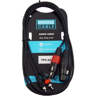 TPC-021  ΚΑΛΩΔΙΟ 2 RCA ΑΡΣΕΝΙΚΑ - 2 XLR ΘΗΛΥΚΑ 1,5m TPC-021  ΚΑΛΩΔΙΟ 2 RCA ΑΡΣΕΝΙΚΑ - 2 XLR ΘΗΛΥΚΑ 1,5m