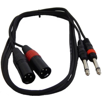 TPC-022  ΚΑΛΩΔΙΟ 2 ΚΑΡΦΙΑ6,3mm - 2 XLR ΑΡΣΕΝΙΚA 1,5m TPC-022  ΚΑΛΩΔΙΟ 2 ΚΑΡΦΙΑ6,3mm - 2 XLR ΑΡΣΕΝΙΚA 1,5m