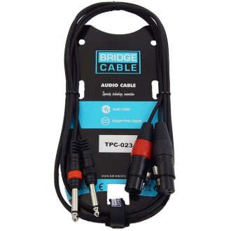 TPC-023 ΚΑΛΩΔΙΟ 2 ΚΑΡΦΙΑ6,3mm - 2 XLR ΘΗΛΥΚΑ 1,5m TPC-023 ΚΑΛΩΔΙΟ 2 ΚΑΡΦΙΑ6,3mm - 2 XLR ΘΗΛΥΚΑ 1,5m