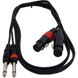 TPC-023 ΚΑΛΩΔΙΟ 2 ΚΑΡΦΙΑ6,3mm - 2 XLR ΘΗΛΥΚΑ 1,5m TPC-023 ΚΑΛΩΔΙΟ 2 ΚΑΡΦΙΑ6,3mm - 2 XLR ΘΗΛΥΚΑ 1,5m