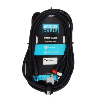 TYC-028 Καλώδιο JACK-2RCA 1,5m TYC-028 Καλώδιο JACK-2RCA 1,5m