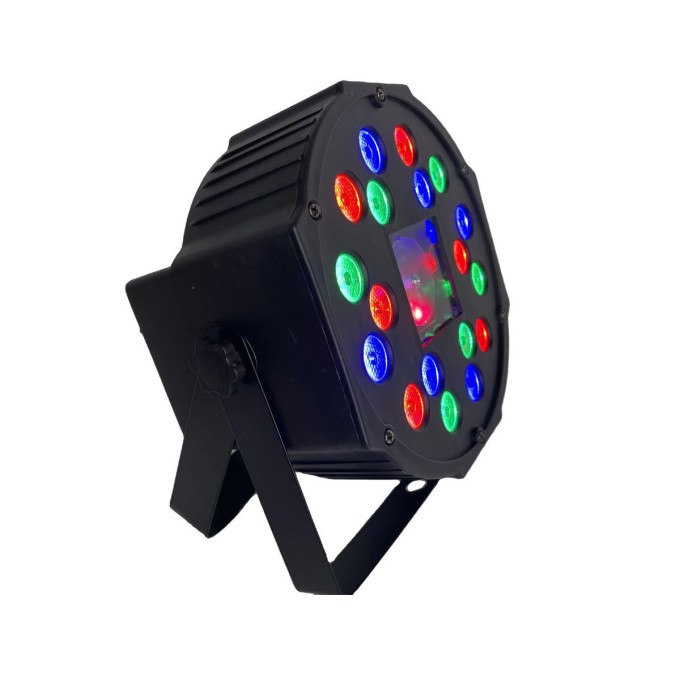 XKL-A3  PAR  RGB 18LED ME ΚΟΚΚΙΝΟ / ΠΡΑΣΙΝΟ LASER