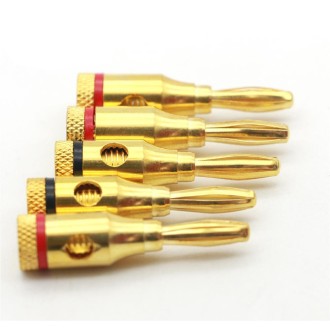 XS-P011/BLACK Μαύρη επίχρυση μπανάνα 4mm XS-P011/BLACK Μαύρη επίχρυση μπανάνα 4mm