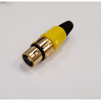 10790/YELLOW ΕΠΙΧΡΥΣΟ ΘΗΛΥΚΟ XLR ΚΙΤΡΙΝΟ